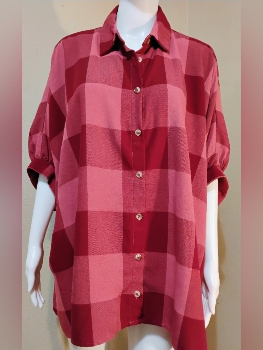 Entro Buffalo Check Oversized Shirt